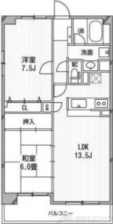 フォンティーヌ江坂の物件間取画像